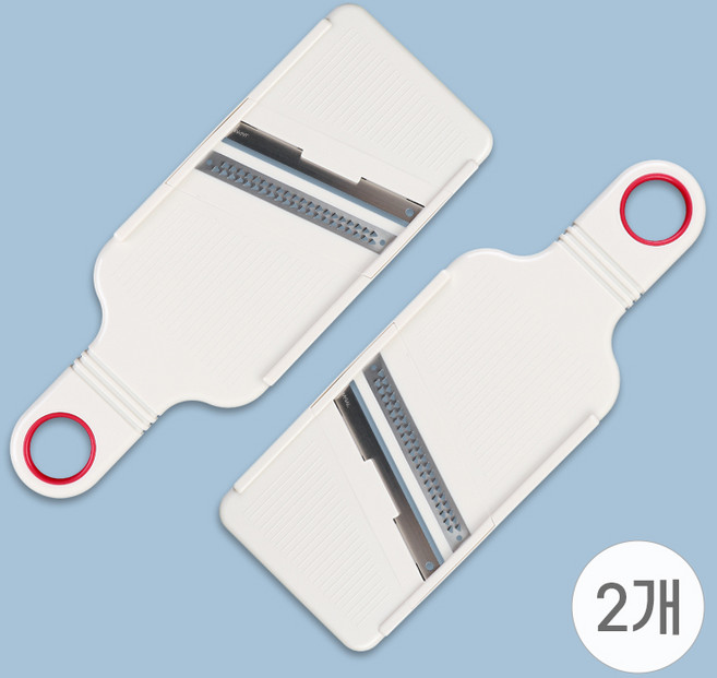 일본 에코 슬라이서 (얇은 채칼 야채칼 감자칼 스텐채칼), 2개