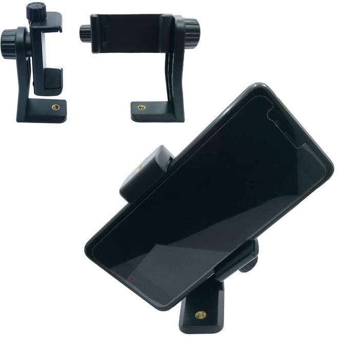 Zoom-AI 스마트폰 개인방송 영상 촬영장비 모음 핫슈 브라켓 거치대 마운트, A05.가로 세로 측면 스마트폰 홀더, 1개