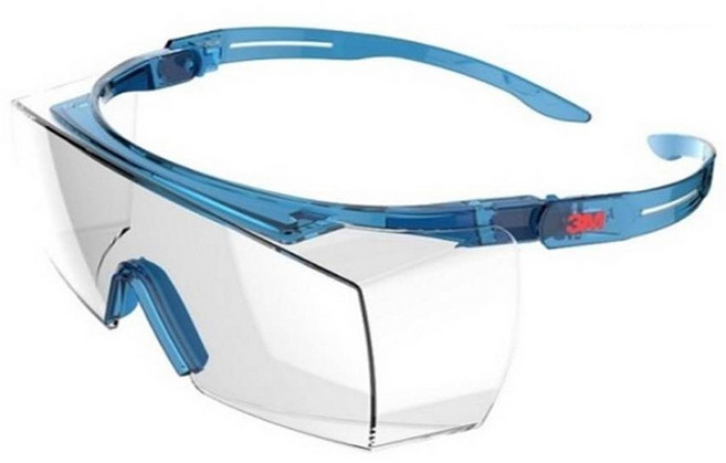 3M 안경위에 사용가능 보안경 김서림방지 투명 안전 보호안경, 1개