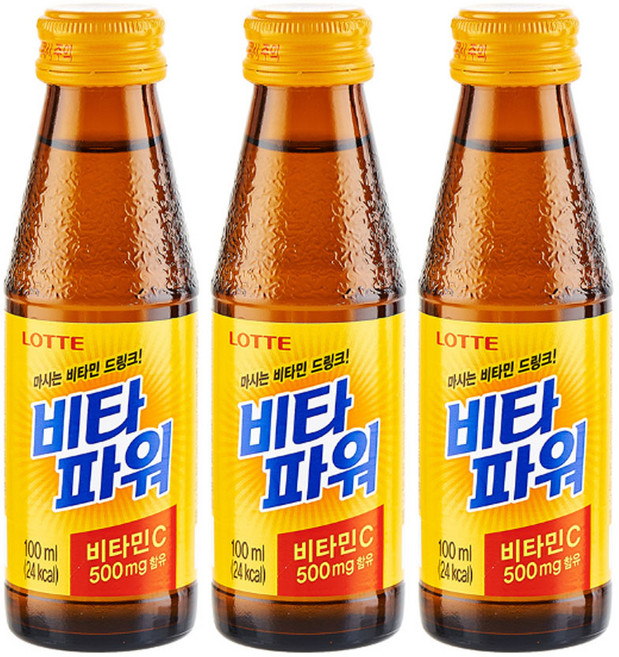 롯데 비타파워 비타민음료, 100ml, 100개