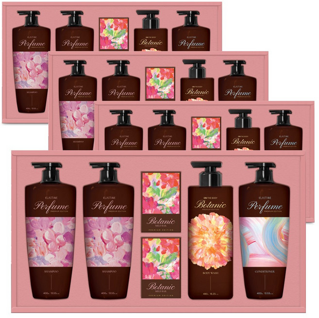 LG생활건강 생활의감동 샴푸바디세트 x 4개 선물세트, 4세트