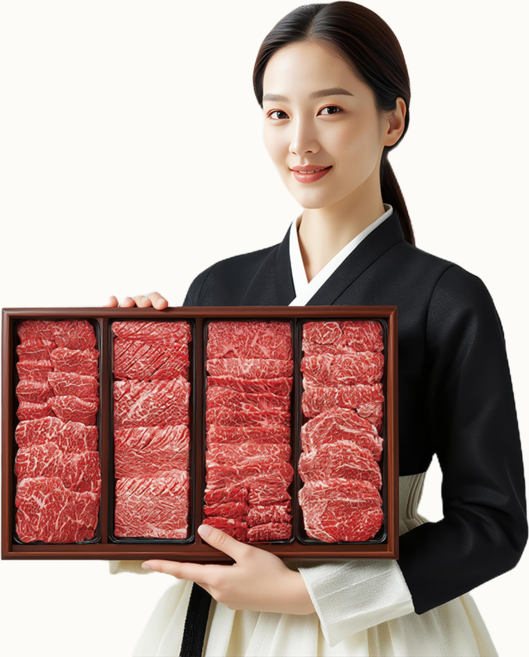 [가연미담] 국내산 1등급 명품 소고기 선물세트(등심 채끝 갈비 살치), 1세트