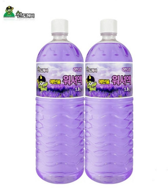산도깨비 에탄올 워셔액 사계절용 라벤더향, 2개