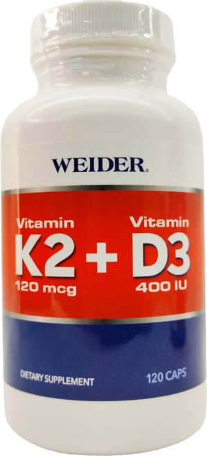 WEIDER 威德 維生素K2+D3 膠囊, 1個, 120顆