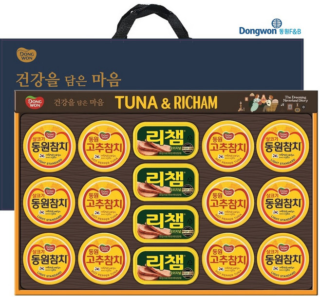 동원참치 튜나리챔64호 5개(BOX) 선물세트, 5개