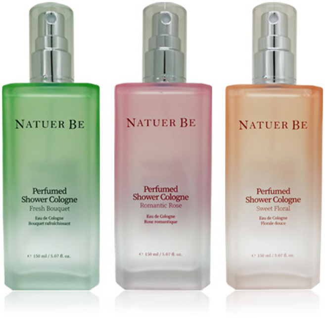 네추어 비 퍼퓸드 샤워 코롱 150ml 택1, 로맨틱 로즈