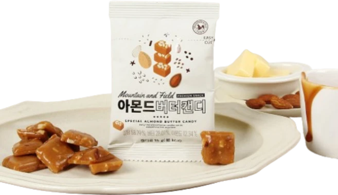 달콤한 토피넛사탕 아몬드버터캔디 30봉, 450g, 6개 - 쿠팡