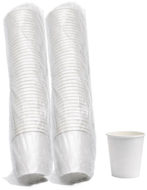 비집고 테이크아웃컵 10온스 무지 종이컵 300ml, 2개, 50개입
