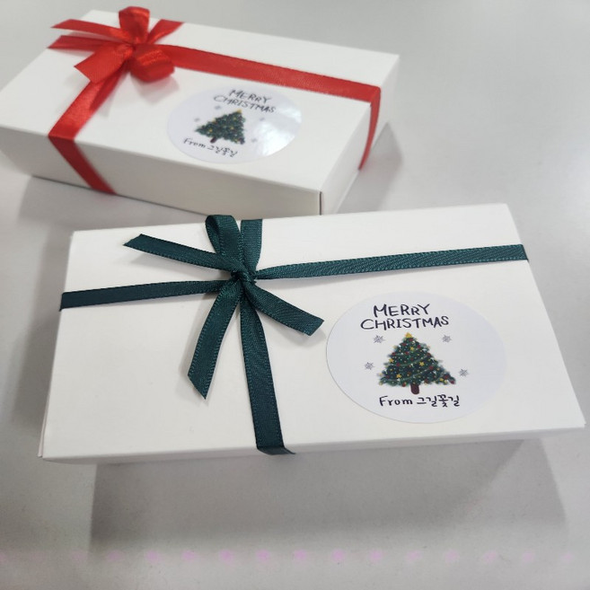 그길꽃길 크리스마스 특별기획 쿠키 답례 쿠키, 1박스, 400g