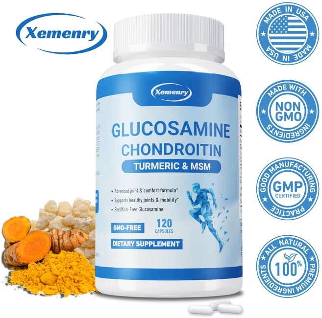 글루코사민 콘드로이틴 강황 & MSM 캡슐 - 관절 건강 통증 완화, 1개, 60정 - 쿠팡