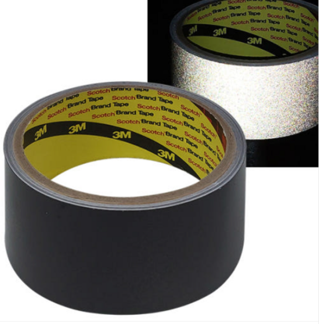 3M 검정 반사테이프 48mm x 2.5M 안전 스티커