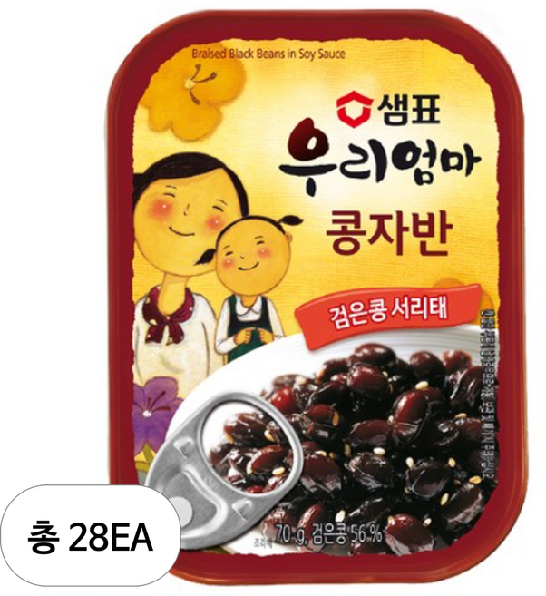 샘표 우리엄마 콩자반, 70g, 28개
