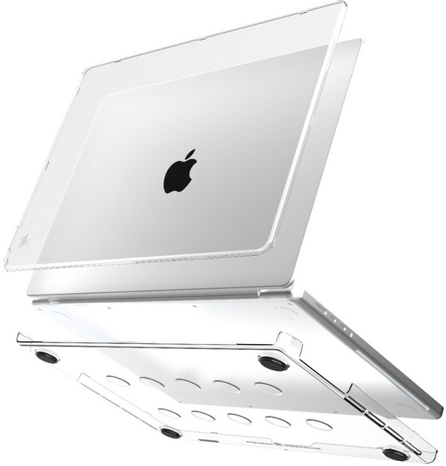 [애플 공식 파트너] 에스티엠굿즈 스튜디오 맥북 하드케이스, 1개, 에어 13_M2/M3/M4/M5, 클리어
