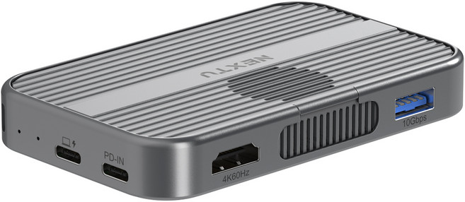 NEXTU M2375TCH-4K 유어핀 맥세이프 쿨러 NVME SSD 외장하드 케이스, 1개