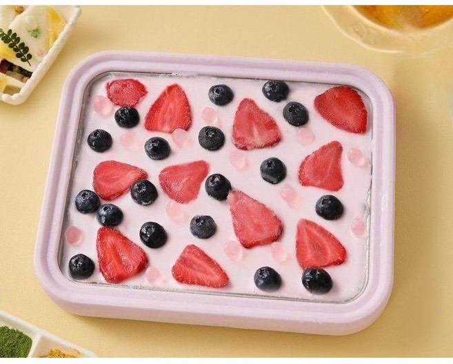 철판아이스크림메이커 아이스크림판 여름 간식제조기 스텐304 아이스크림만들기 어린이 여름방학, 1개, 3. 허니퍼플 (316스텐)