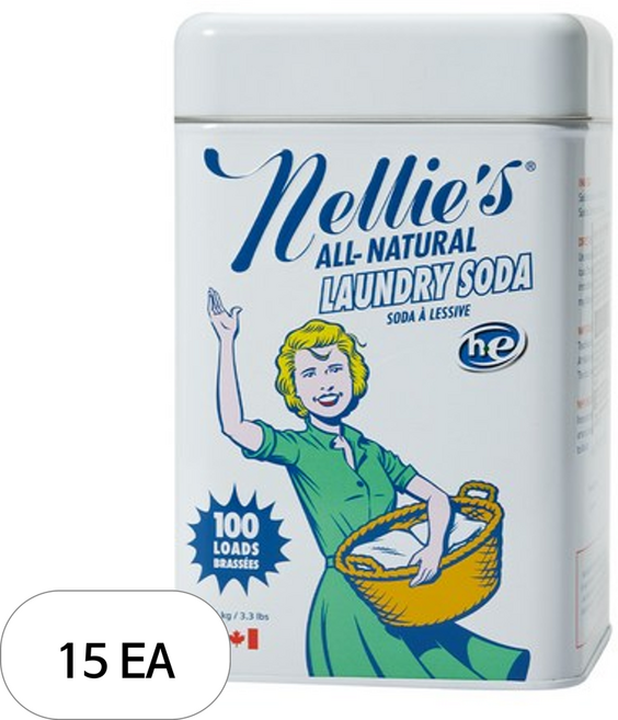 넬리 소다세제 본품, 1.5kg, 15개