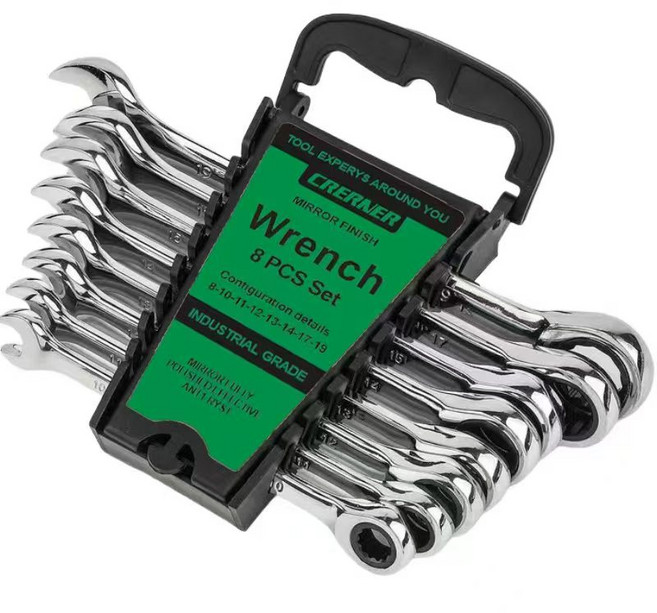 GRERNER 기어라쳇렌치 스패너세트 8PCS 1세트 8개