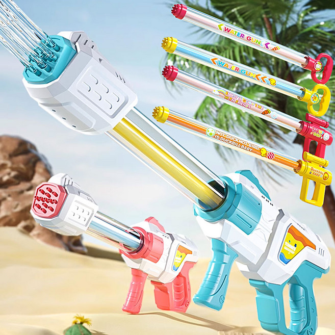 스트림머신 스틱 주사기 너프 바주카포 물총 강력 연사 스포이드 워터건 물 놀이, mps367 B 오렌지