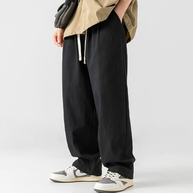 베르슈어 와이드 팬츠 밴딩 통큰 면 바지
