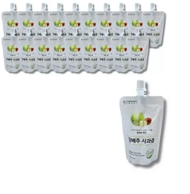 아빠의주스 양배추사과즙 100ml 20개, 1개