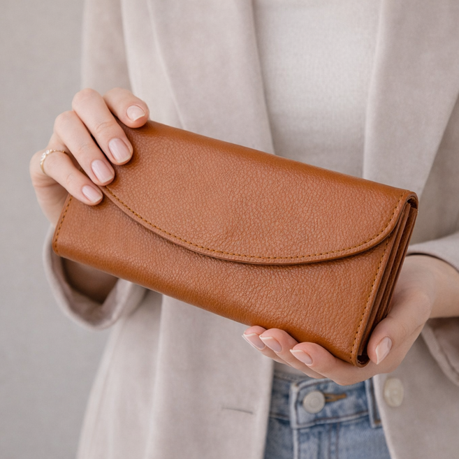 발로렌 프리미엄 리얼 소가죽 여성 장지갑