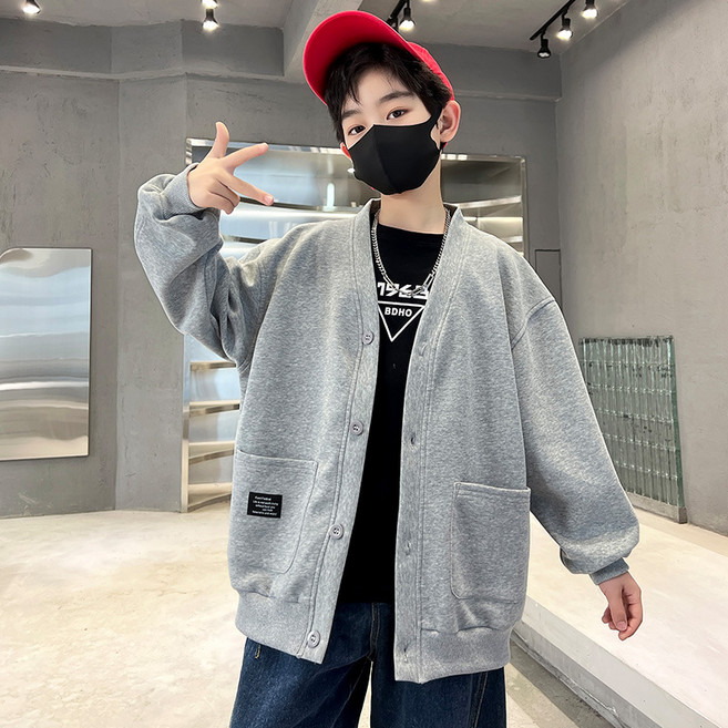 빠빠야네 키즈 주니어 남아 스쿨베이직 가디건 봄가을