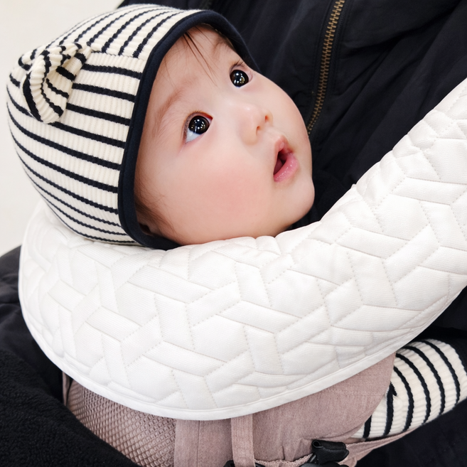 메롱베베 듀라론 냉감 아기띠 침받이 일체형 올인원 여름 쿨링, 1개, 듀라론 냉감(쿨핏)