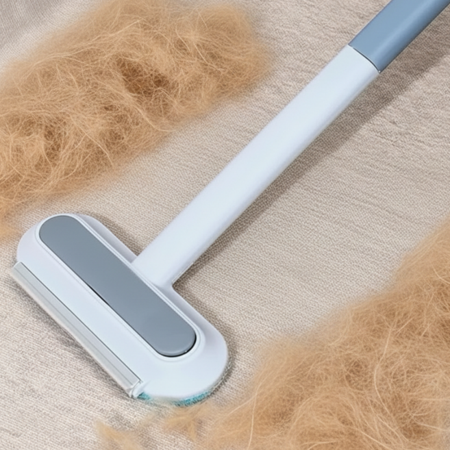 재담다 고양이 털제거기 털청소기 카페트털제거 정전기방지털제거 브러쉬 그룹툴, 그레이블루, 1개