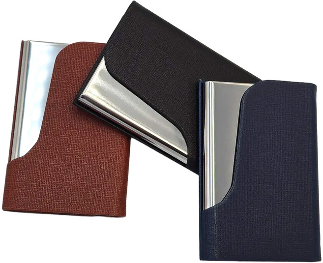 퀄스 비즈니스 명함케이스 메탈 마그네틱