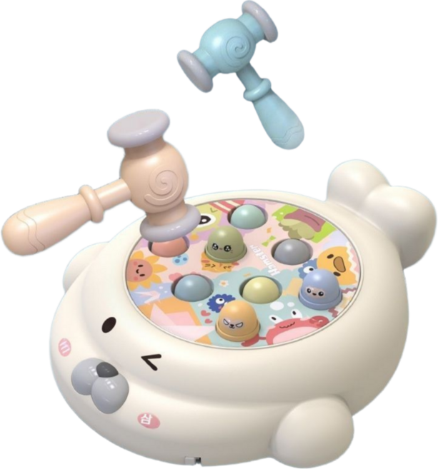 정품 두더지 게임기 지능형 재미있는 장난감 반응속도 훈련 집중력 향상 장난감, 1개