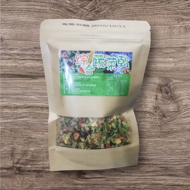 金牌教練 綜合蔬菜乾 5種蔬菜脫水乾燥方便料理, 1個, 120g