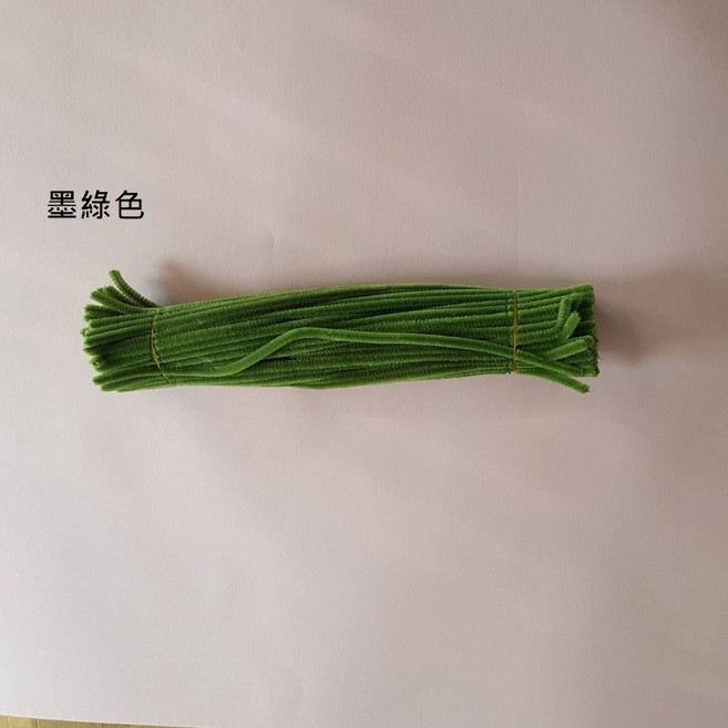 向日葵 單色毛根 兒童手作DIY材料, 1個, 軍綠色, 軍綠色