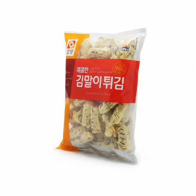 사조오양 매콤한 김말이 튀김 1kg, 100g, 1개
