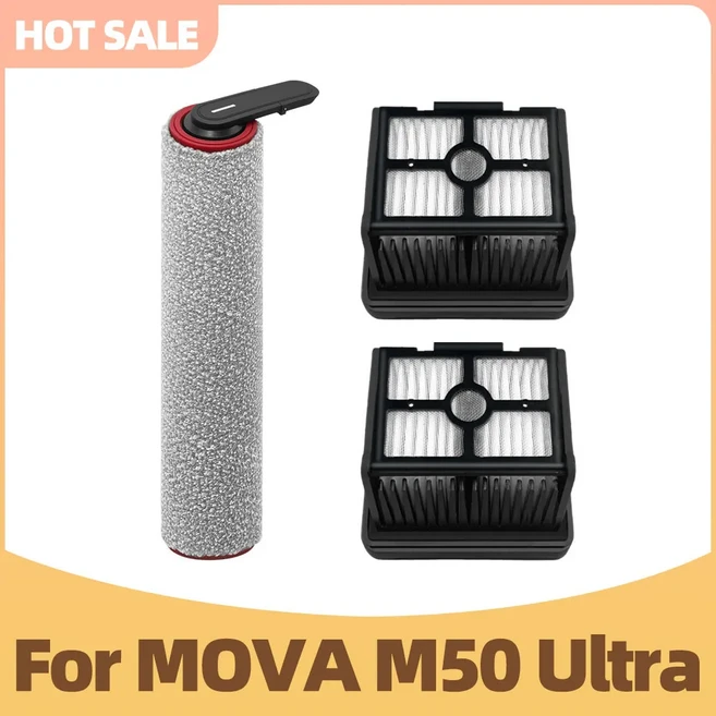 MOVA M50 울트라 진공 청소기 호환 교체 부품 롤러 브러시 HEPA 필터 액세서리, 10 Set  A