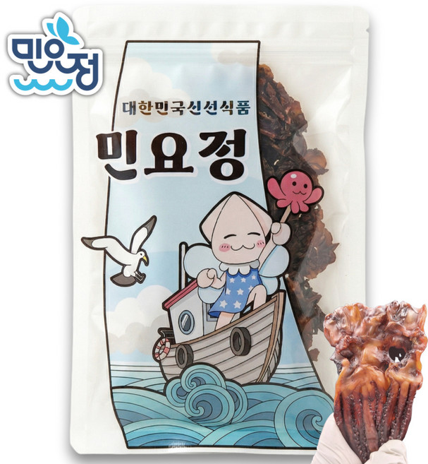 민요정 오징어다리 까망 숏다리, 200g, 1개