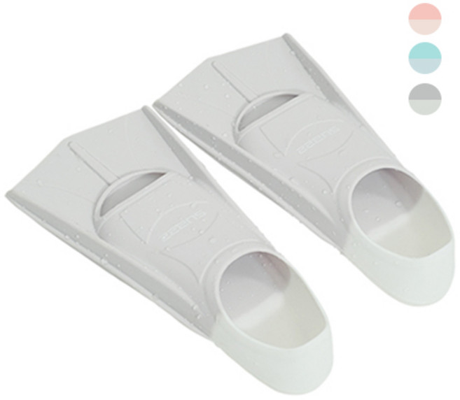 서브22 수영 스노쿨링 투톤 오리발 숏핀, 크림