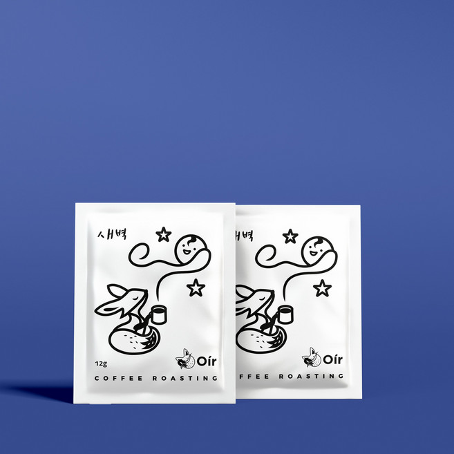 오이르 디카페인 선명한 맛 드립백 원두 커피 새벽 12g x 7개입, 1세트