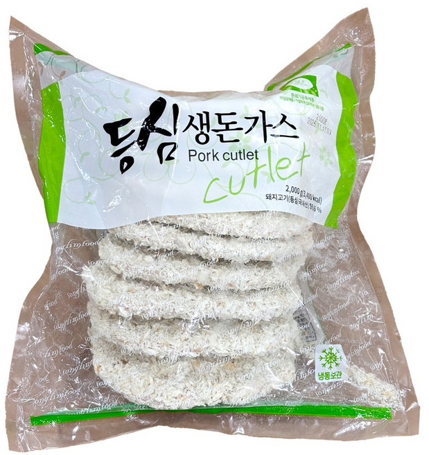 송림 등심 생 돈까스 200GX10입 2kg 냉동, 10개, 200g