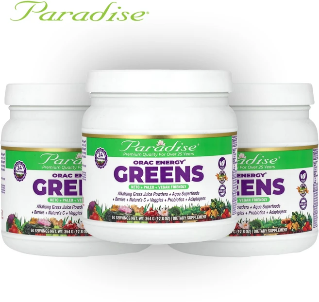파라다이스 허브 허브스 허브즈 오락 에너지 그린 ORAC 364g 3개 - 쿠팡