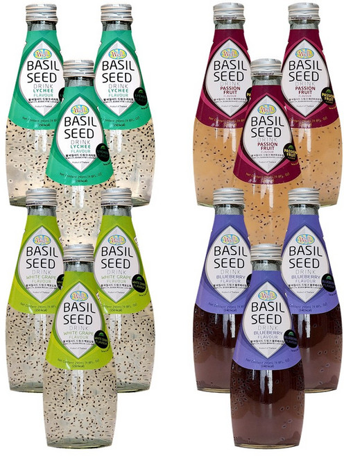 웰 바질시드 12개 (리치+패션푸르트+백포도+블루베리), 290ml
