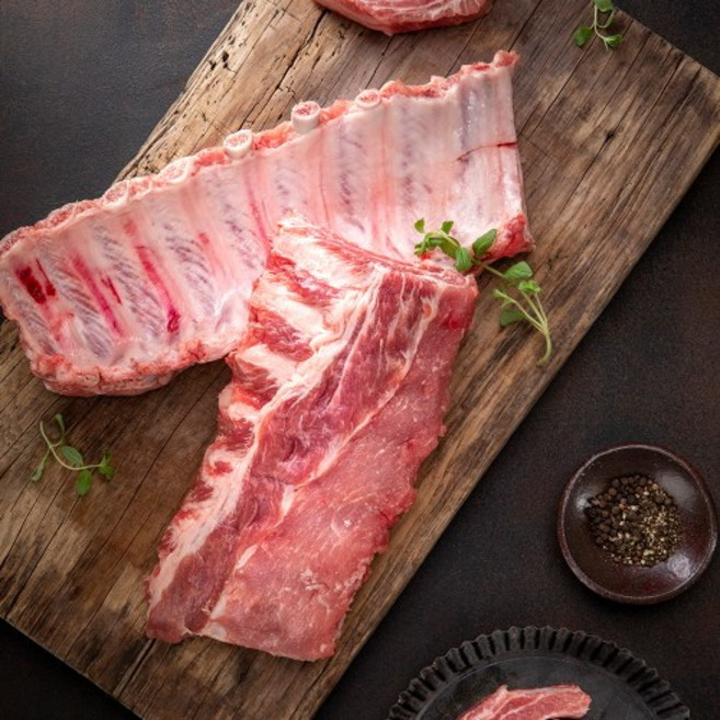 힐링미트 돼지등갈비 쪽갈비 로인립 1000g 2등분 3등분 선택가능, 등갈비 3등분, 1개