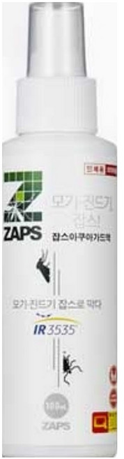 잡스 (유아겸용 모기기피제) 아쿠아가드액 100ml 묶음행사 진드기기피제 뎅기열 지카바이러스, 1개