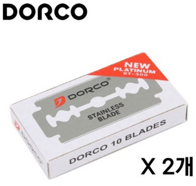 도루코 화장도 양면 면도날 10개입, 2개