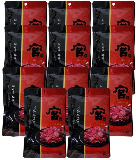 코스트코 미니 궁육포 부드러운 쇠고기육포, 11개, 70g