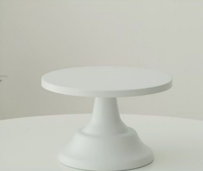 케이크 스탠드 카페 진열 디저트트레이 플레이팅 20cm 검정색, 20cm 흰색, 1개