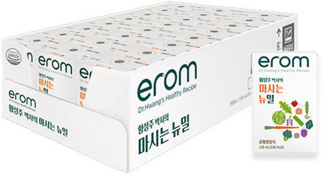 이롬 황성주 균형영양식 마시는 뉴밀 140ml x 48팩, 이롬황성주 마시는 뉴밀 140ml 24팩1박스