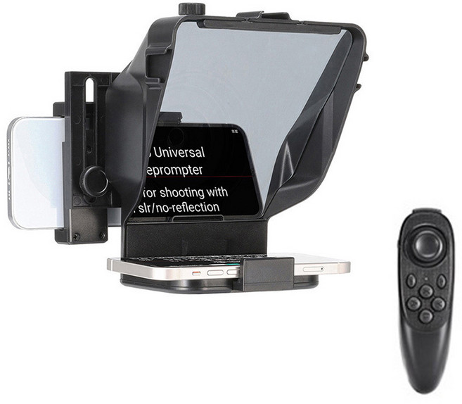 UURIG 텔레프롬프터 스마트폰 태블릿 촬영 녹화 강의 방송 자막기, 1개