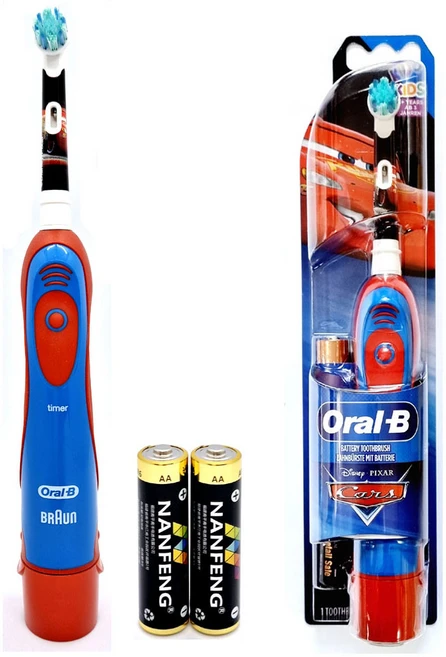 오랄비 스테이지스 파워 유아전동칫솔 어린이전동칫솔 건전지용, 카즈, 1개, 1개입, 레드 - 쿠팡