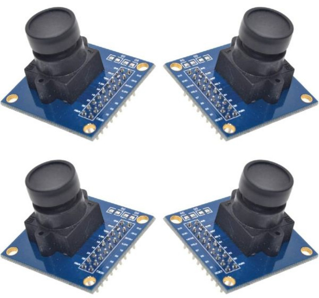 4개 세트 OV7670 VGA CMOS 카메라 모듈I2C 인터페이스 640x480 해상도 아두이노/ARM/FPGA 개발용 해외 직배송, 4개 세트 OV7670 VGA CMOS 카메라 모듈I2
