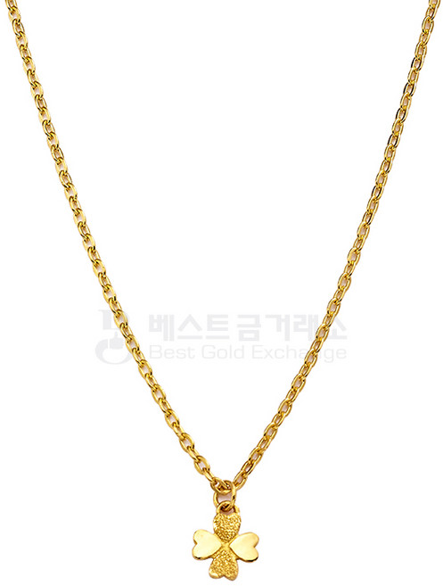 24K 순금 순도 999.9 네잎클로버 목걸이 7.5g